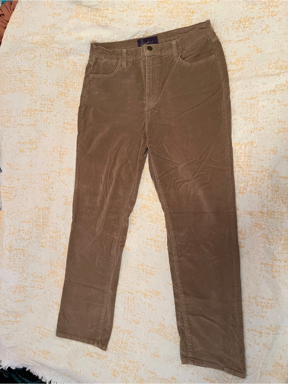 Women’s Straight Leg Corduroy Pants in Brown not your daughter’s jeans 12P